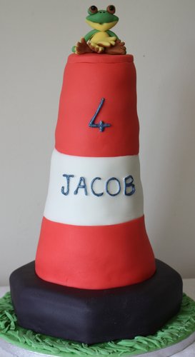 Traffic Cone Birthday Cake from 65