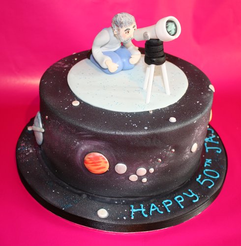 Astronomy Birthday Cake