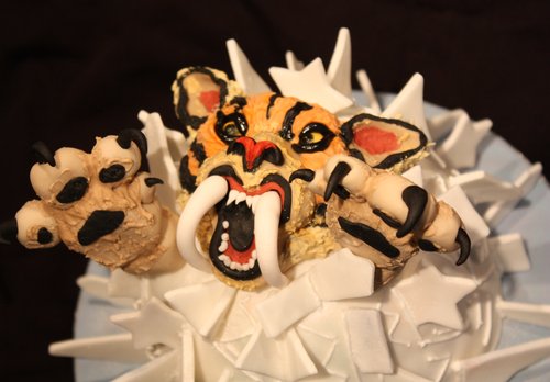 Primeval Sabre Toothed Tiger birthday cake from 45